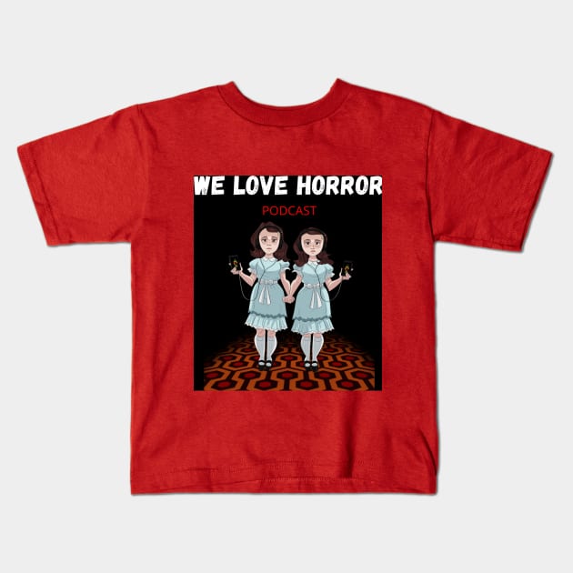 The Grady Twins Alternate Design Kids T-Shirt by We Love Horror Podcast